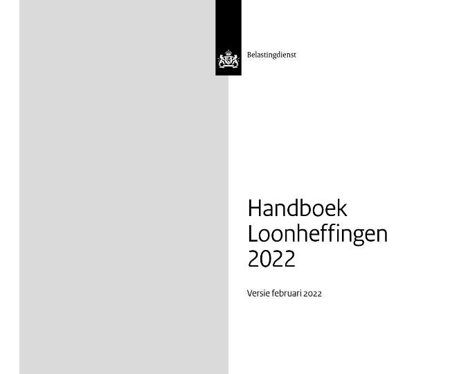 Handboek Loonheffingen 2022, belastingdienst, loonheffingen 2022, belastingen 2022,
