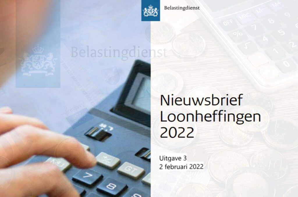 ‘Nieuwsbrief Loonheffingen 2022’ 3e Uitgave Beschikbaar – 100% ...